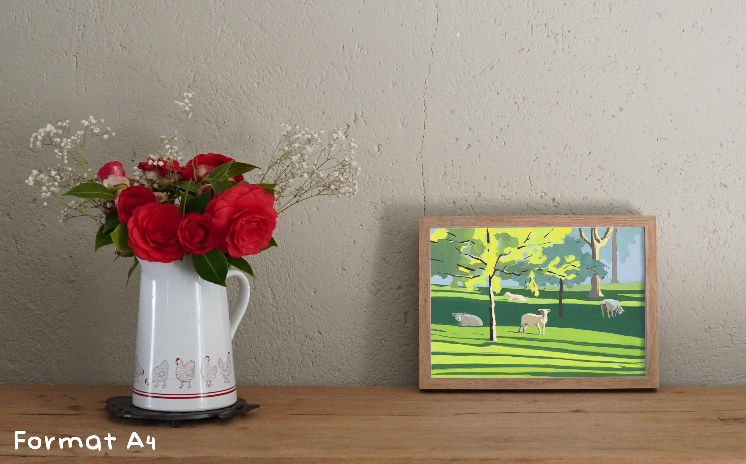 Etretat - Moutons au soleil couchant – Image 3